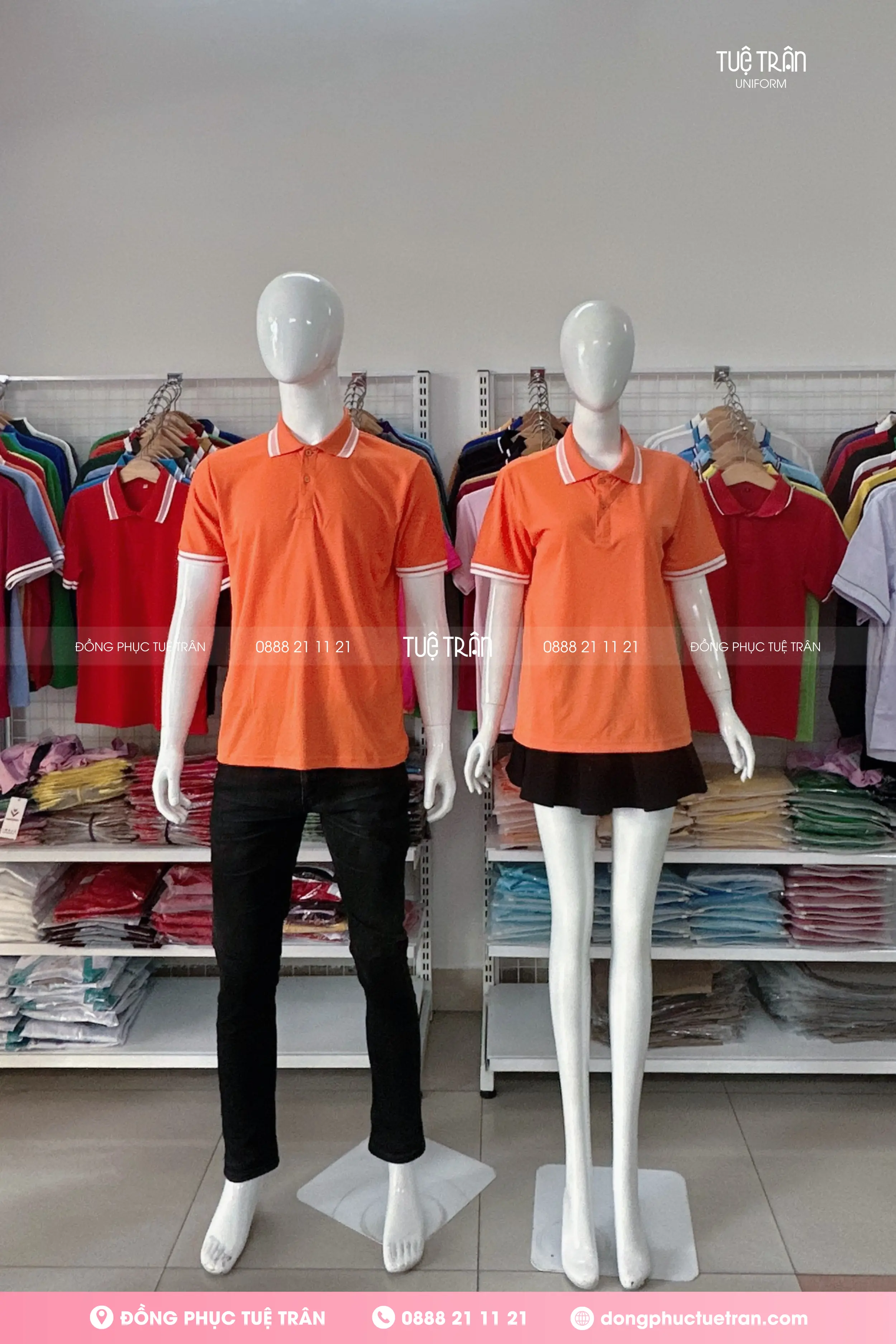 Polo mè phối bo sọc